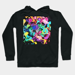 Joy abstract colorful digital painting Hoodie